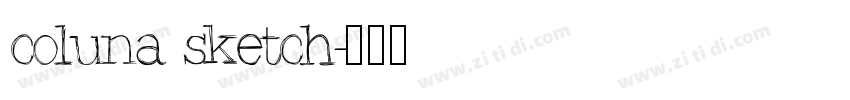 coluna sketch字体转换